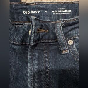 Old Navy Women's High Rise Dark Blue Jeans